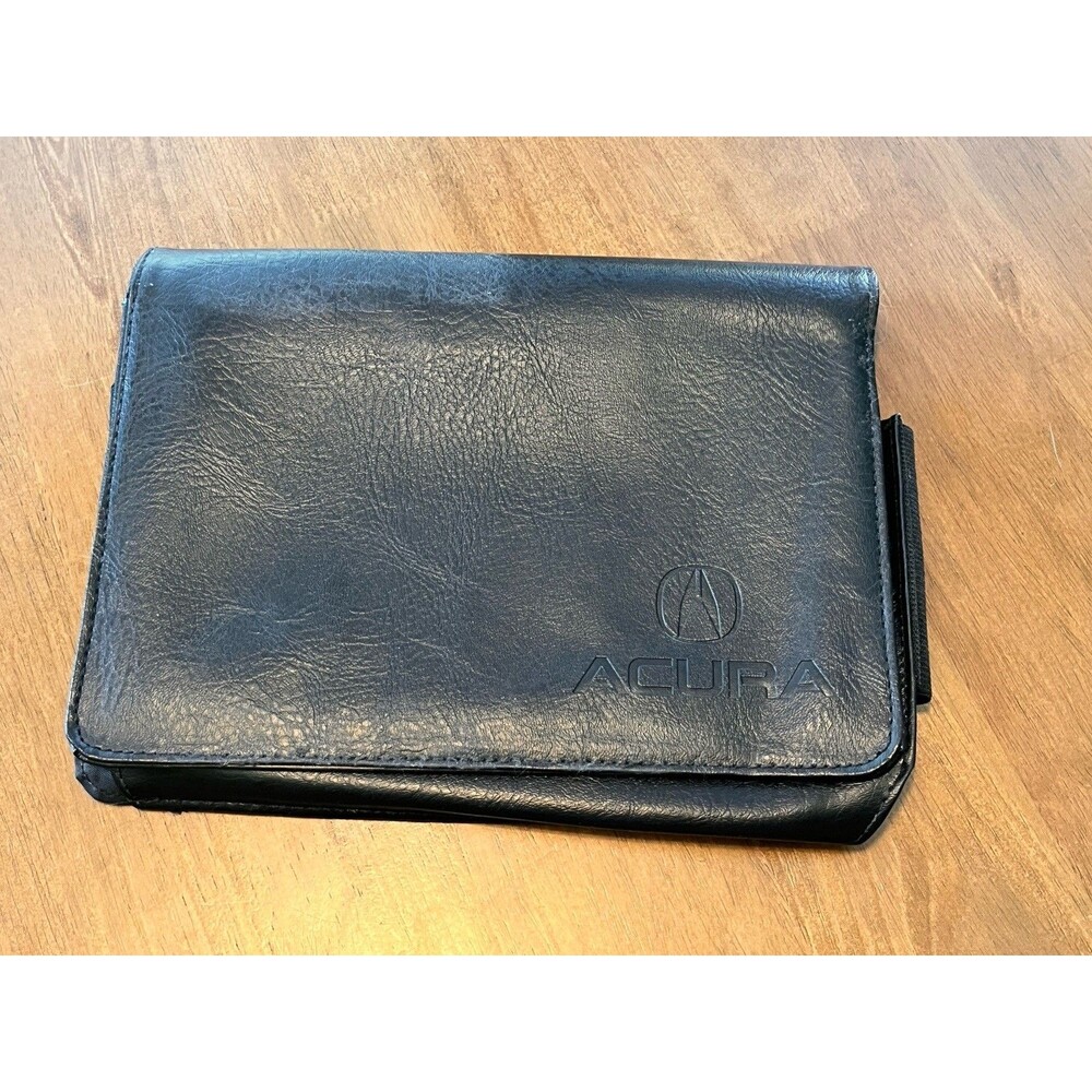 ACURA BLACK LEATHER CASE FOR OWNERS MANUAL OEM